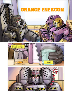 k-gufu:  ORANGE ENERGON (CHAOS THEORY)　 drew this comic in