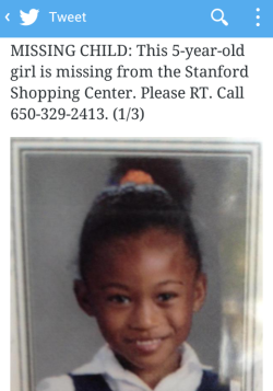 blockmanga:  Little black girl gone missing in the bay. This