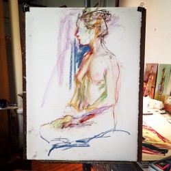 22 minute pose painting by Lisa Colwell