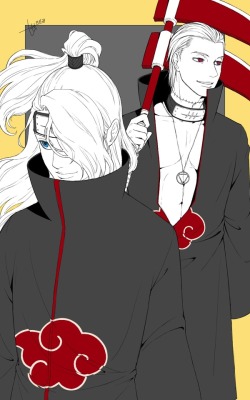 tttpencil:  Akatsuki, Deidara&Hidan  *Do not reupload anywhere,