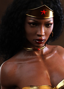 superheroesincolor:  Nubia Portrait by  render goddessGet the
