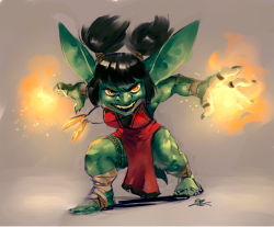 tealfuleyes:A small piece for goblin week, because I do love
