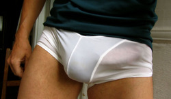 speedoboyblog:  Transparent white speedo