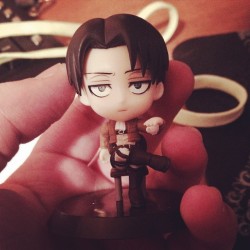 saekojpg:  My #Levi figure came in the mail today =^^= #snk #aot