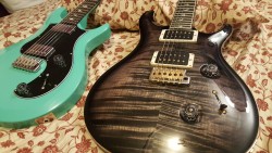 Prs family. S2 standard 22 and a 30th anniversary usa custom