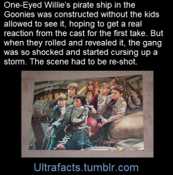 ultrafacts:    One-Eyed Willie’s pirate ship was a real set