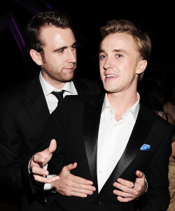 tomfeltonupdates:  Tom Felton and Matthew Lewis attend the after
