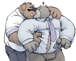 kumaclaw:Oh no, Beardad! That isn’t appropriate for the workplace!