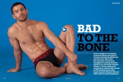 theheroicstarman:  Hollyoaks’ Cameron Moore in Gay Times. 