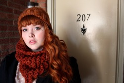 beccabae:  it’s kinda cold outside.Cowl Knit Scarf ~ http://www.etsy.com/shop/RememberADay?ref=pr_shop_moreBeanie