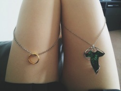 agingb0nes:  Look at my new necklaces how amazing are they  Oh