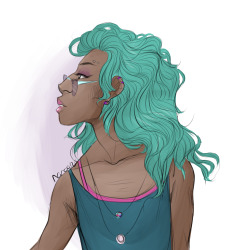 narootos:  human au alexandrite and malachite !! 