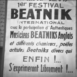 lauramcphee:  Beatnik Festival, Lyon, France, 1960 (Georges Vermard)