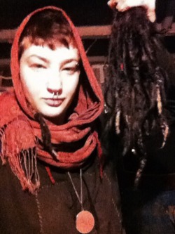 saskatoonjuneberry:  I cut my dreads off. 