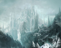 fantasy-art-engine:  Castle in the Snow by Konami Art Team