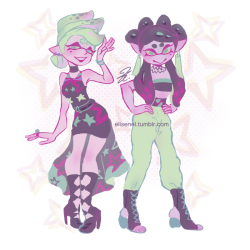 kirbylesbian:  elisenel:  squid sisters + high fashion is the