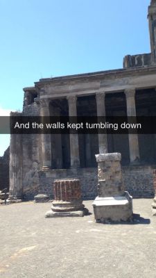 uhmeliamay:  How I spent my time at Pompeii today 