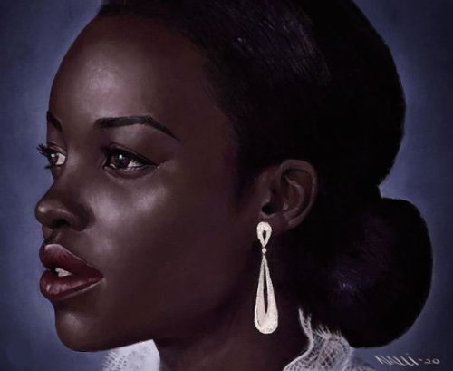 fyblackwomenart:  Lupita Nyong’o by   Peter Nalli  