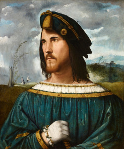 elegantiaearbiter:  Portrait of a Gentleman, by Altobello Melone,