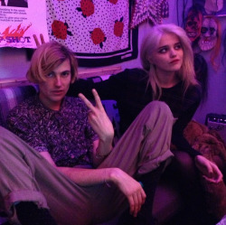 diiving:  Zachary Cole Smith and Sky Ferreira (photo by sandycandykim