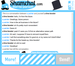 joshandpizza:  legit-writing-tips:  Shamchat.com - like Omegle,