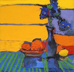 lilithsplace:  ‘Irises and oranges’ - Henrietta Berk (1919–1993)