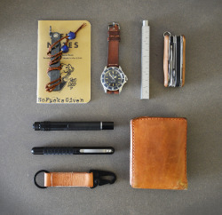 thenewartemis:  Headed for a watch show, carrying:  Notebook