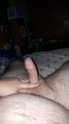 nbtdakid24:  Laying here horny as hell  , do you think I should shave or let the Bush grow? #uncutcock #chubbyguy #alwayshorny #needtoshave  I love shaved and smooth skin balls and cocks. 