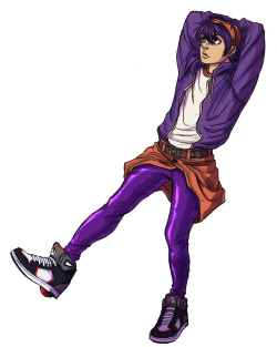 pastryotism:  i heard narancia wears heelys  