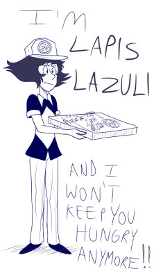 usagi911art:  Try the new Pizza Take-Out! Lapis Lazuli Pizza!