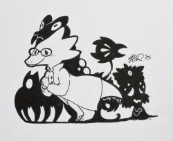 fingerwhirls:  Finally got to today’s inktober! :’D Alphys