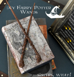 halloweencrafts:  DIY Harry Potter Wand Tutorial from Sisters,