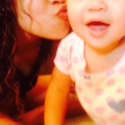jspeezy:  Auntie can’t stop kissing her Little Bug. 😘👶