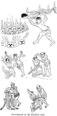 danskjavlarna:  Punishments in the Buddhist hells, from A thousand