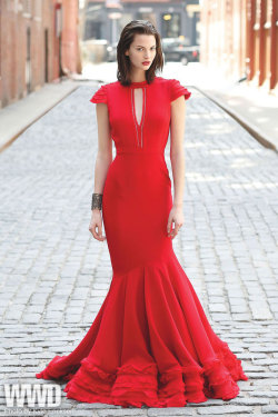 womensweardaily:  Fall 2014 Trend: Well Red Alexandra Vidal’s