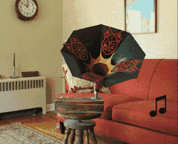 grandmilodon:  DIY speaker phonograph. Now the whole house can
