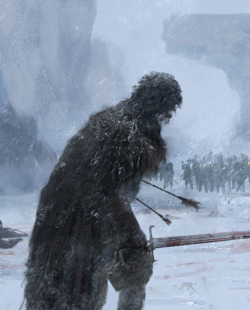 fantasyartwatch:  Last Snow Standing by Rostislav Zagornov 