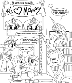 mylittlefilly:  Showing Our Love by ~SketchyJackie Tia and Lulu