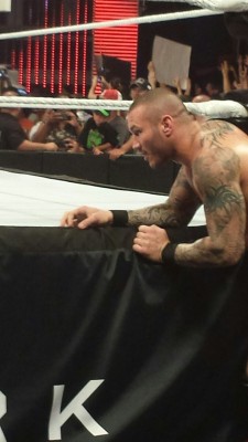 smallestsnarkestgirl:  Randy Orton pics from raw Cleveland. 