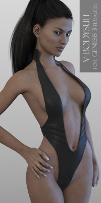  V Bodysuit for Genesis 3 Female(s): Morphs: Bikini Shape Front