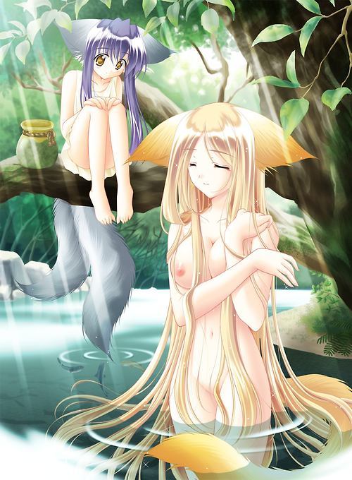 angelic-kitsune:  HentaiKitty’s 28th B-Day Present Pt ½ Kitsunemimi and it looks like a futa kitsune snuck in there 