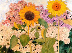 pagewoman:  Sunflowers by  Ernest Bieler (1863-1948)    