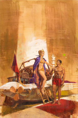 Cover art by Robert K. Abbett for the Edgar Rice Burroughs novel