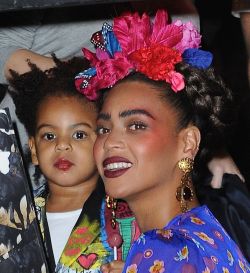 manhood:  Beyoncé as Frida Kahlo and Blue Ivy as Jean-Michel