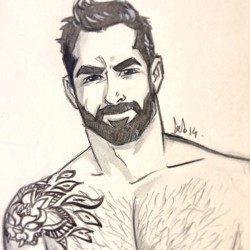 sxtoy2006:  #artbyfab #sxtoy2006.tumblr.com #beard #bearded #beardaddy