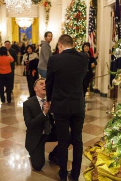  The first gay marriage proposal in the White House. An active