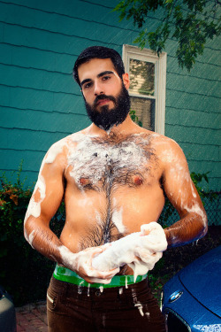 manly-vigour:   Rob - “Hunky Car Wash”  (for Fur &
