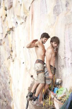 love-shot-dude:Just rock climbing..