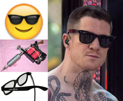 vamptrick:  Steal His Look: Andy Hurley Real D 3D glasses ~ โ.00