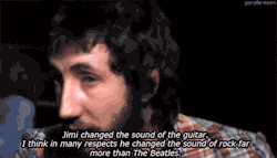 purple-noon:  Pete Townshend on Jimi Hendrix 